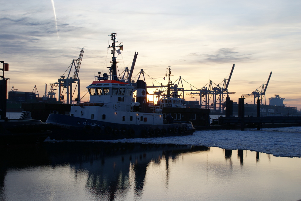 Museumshafen Oevelgönne im Winter