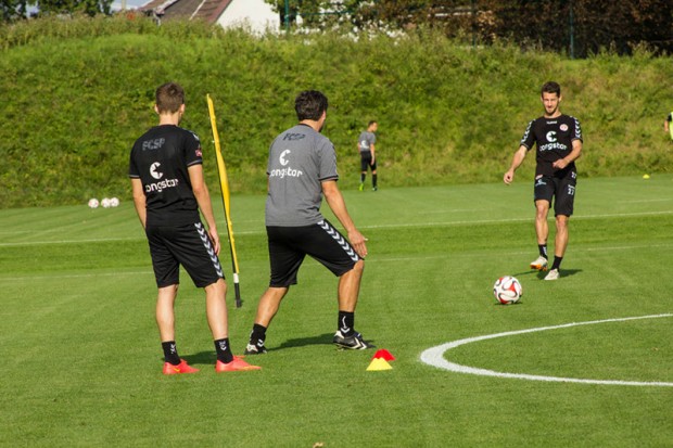 Jan Philipp Kalla im Training mit Thomas Meggle