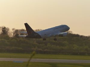 Start am Flughafen Hamburg