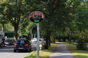 Die Fahrradstraße an der Alster