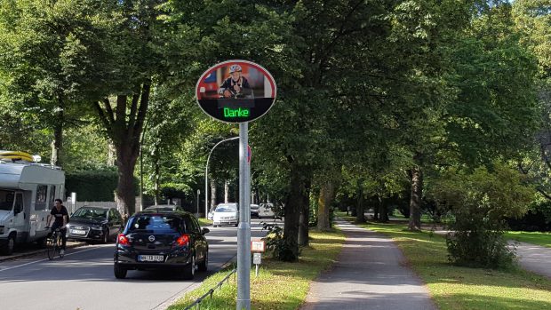 Die Fahrradstraße an der Alster