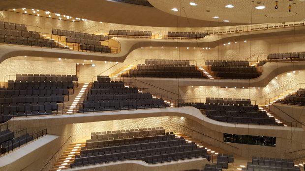 Der große Konzertsaal in der Elbphilharmonie