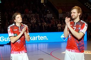 Der Handball SV Hamburg verabschiedet Sebastian Bütow und Ole Stabick