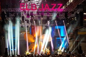 Die Bühne in Alte Machinenbauhalle beim ELBJAZZ Festival