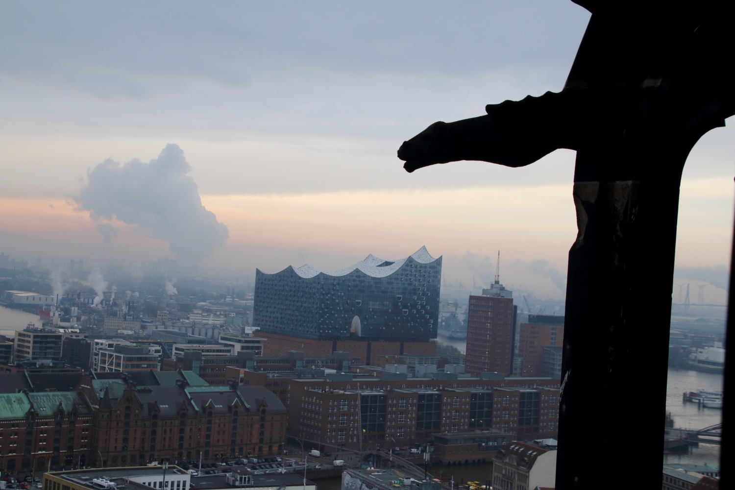 Aussichtsplattform auf dem Mahnmal St. Nikolai