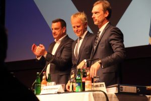 Das Scheidende Präsidium des HSV: Henning Kinkhorst, Jens Meier, Ralph Hartmann