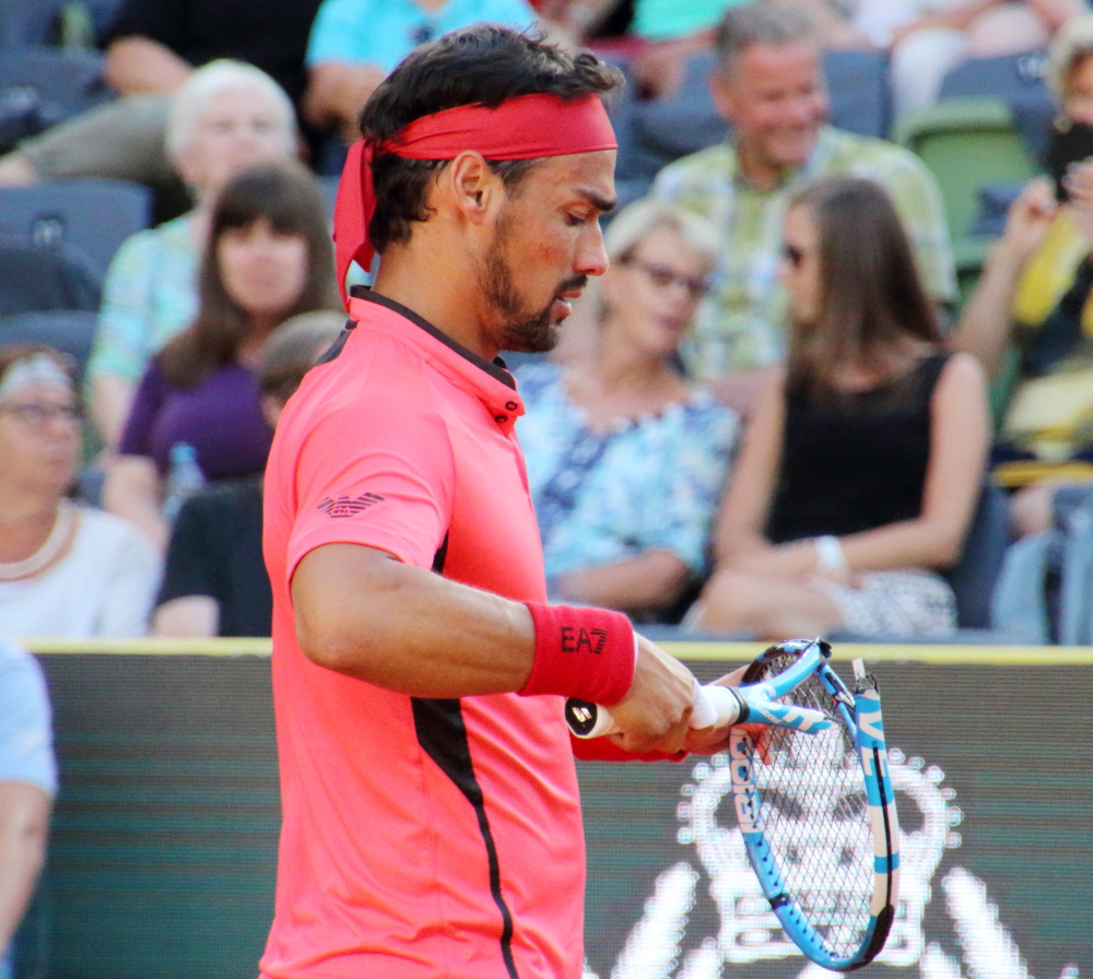 Fabio Fognini mit Show-Einlage