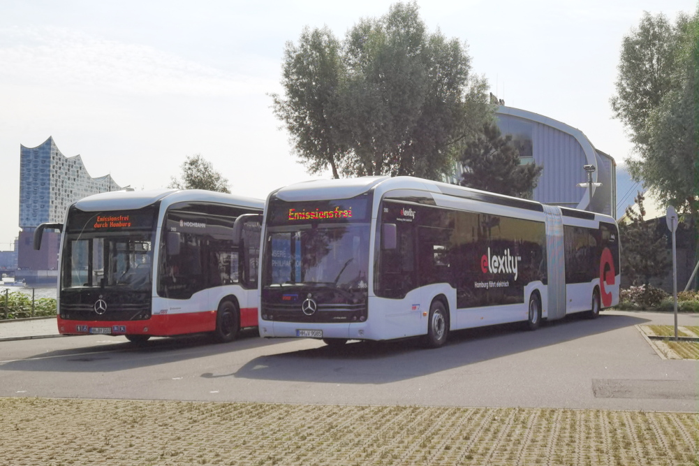 E-Gelenkbusse der Hochbahn Hamburg