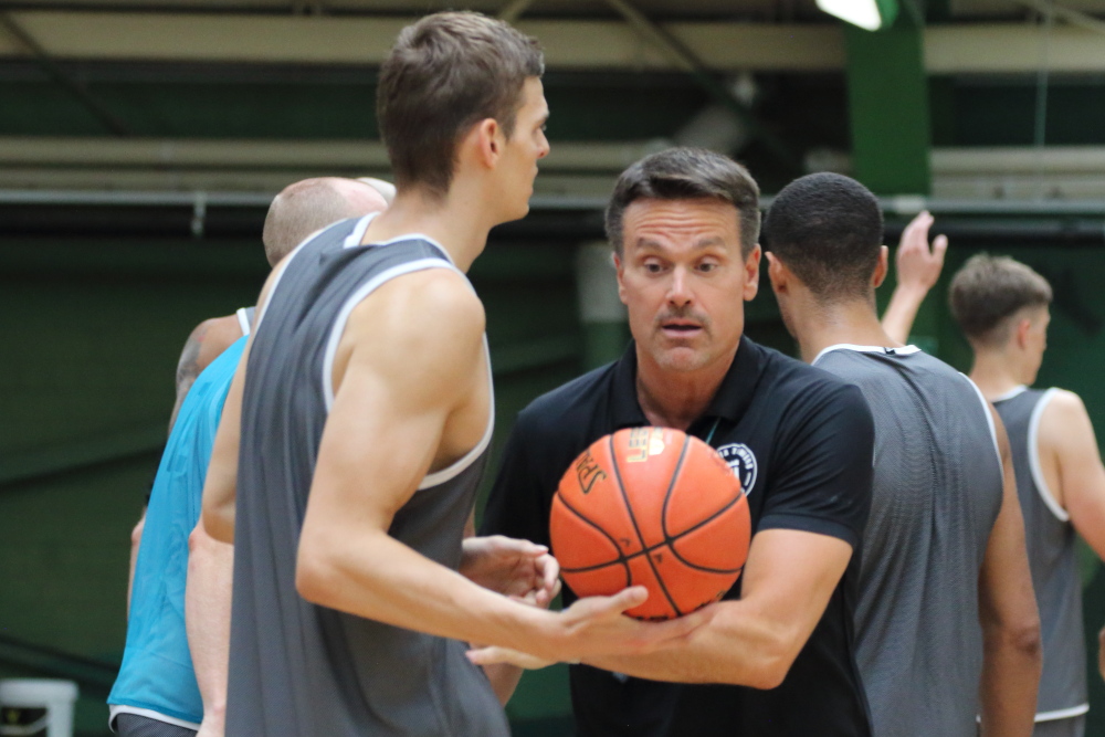 Raoul Korner beim Training der Hamburg Towers