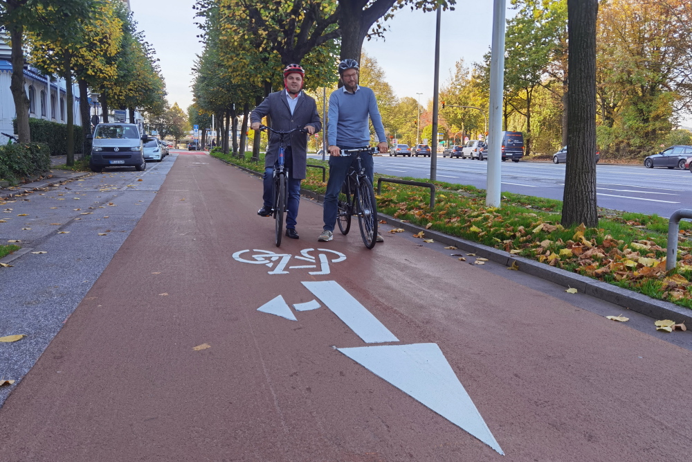 Eröffnung Fahrradstrasse An der Alster