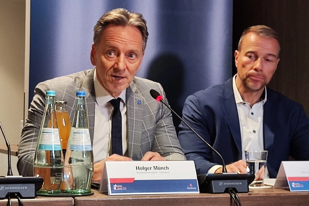BKA Präsident Holger Münch und LKA-Chef Jan Hieber