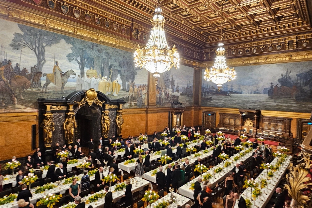 142 meter lange Tafel beim Matthiae Mahl